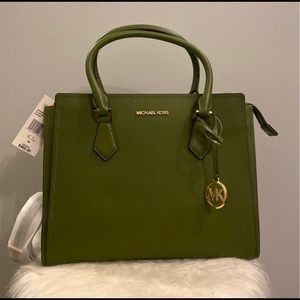 Michael Kors Evergreen Hope Leather Satchel